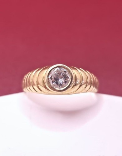 Bague jaune carats avec - 18,
