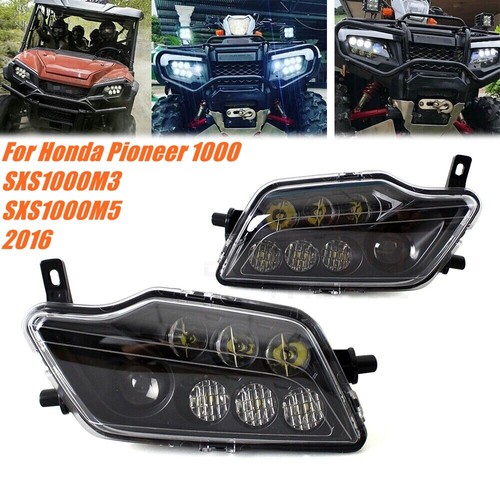 Black led headlight - headlight, front