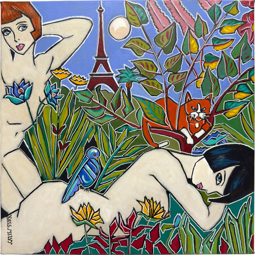 Tableau paris tropical kris - paris,