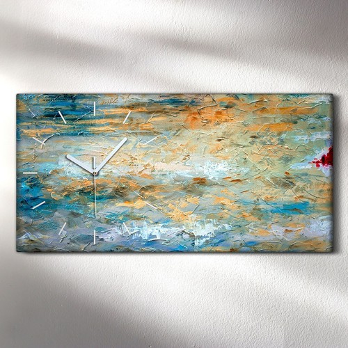 Horloge murale sur toile 60x30