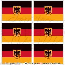 ALLEMAGNE Allemand Deutsch Etat DrapeauCellule Téléphone Autocollants  40mm x6