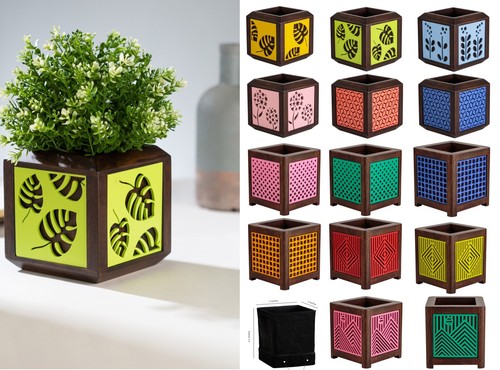 Teck bac fleurs - teck,