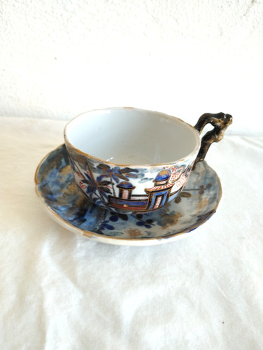 Tasse faïence polychrome - tasse,