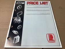 Original Tecumseh ~ Price List