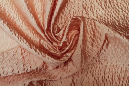 Soie cloquée rose - cloquée,