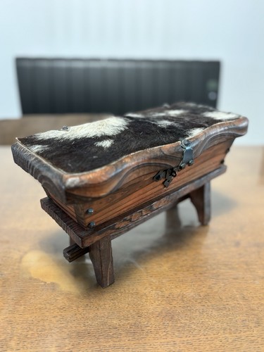 Coffret boîte tabouret bois - boîte,