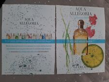 Publicité papier Parfum. Guerlain Aqua Allegoria de 2003 - Perfume Ad 