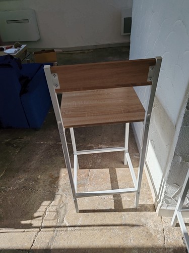Tabourets bois acier - 4, et