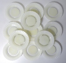 12 petites assiettes Duralex blanches Vintage