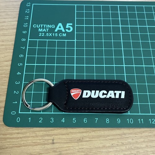 Porte clés cuir ducati - cuir,
