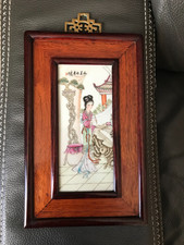 TABLEAU BOIS PLAQUE PORCELAINE