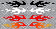 2 X FLAMMES 27cmX6,7cm JDM DRIFT TUNING MOTO JET SKI AUTOCOLLANT STICKER FA114