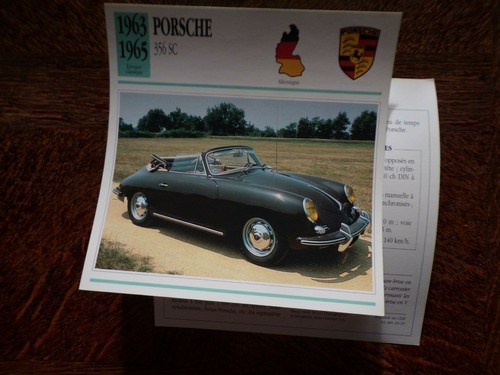 Fiche carte card - carte, voiture