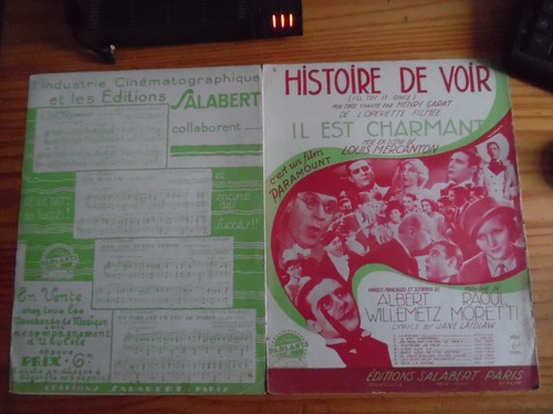 Partition film histoire de - partition,