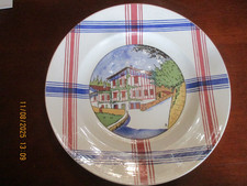 GRAND Plat céramique RAMUNTCHO SARREGUEMINES  Ciboure J B.Laffargue  32 CM TBE