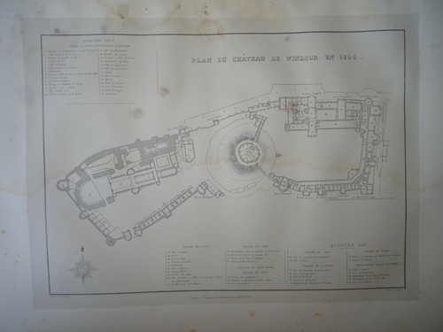 Grande litho plan chateau - litho,
