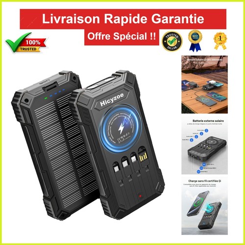 Batterie externe solaire - batterie,