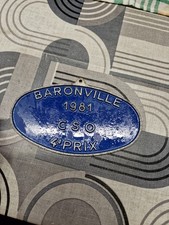 CHEVAUX PLAQUE CONCOURS HIPPIQUE 4eme Prix Baronville 1981