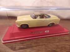 Verem 1/43 - Peugeot 403 Cabriolet Blanc casse tirant sur jaunatre