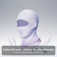 Cagoule en laine tricotée