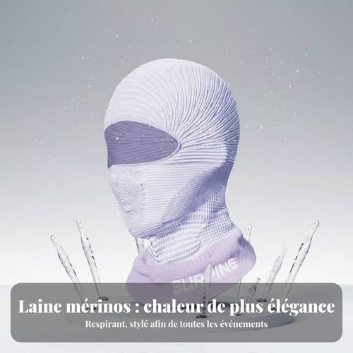 Cagoule laine tricotée - laine,