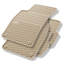 Tapis de sol caoutchouc pour Audi A4 B6 (2000-2006) beige