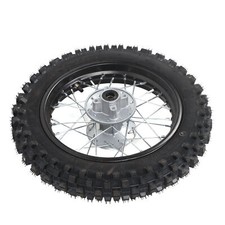 80/100‑12 Rear Rim Tire Dirt Bike Rear Wheel For 70 90 110 125 140 150 160cc