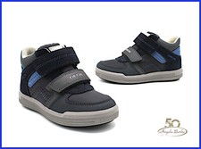 Geox Chaussures pour Enfant Bottines Avec Bande Baskets en Cuir Sportif Bébé