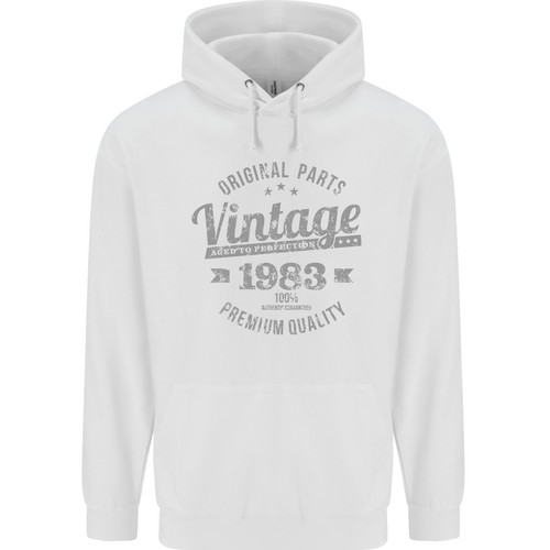 Sweat capuche blanc vintage - capuche,