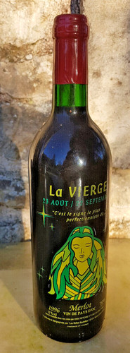 Bouteille vin rouge merlot - vin,