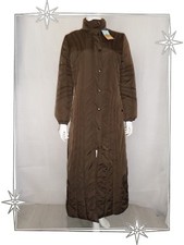 G -  Manteau Long Doudoune Marron Bomber Nathalie Chaize Taille 38