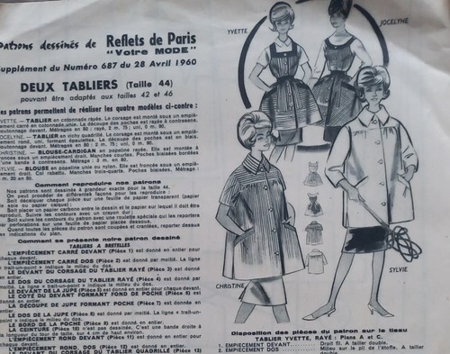 Patron blouse tablier femme - tablier,