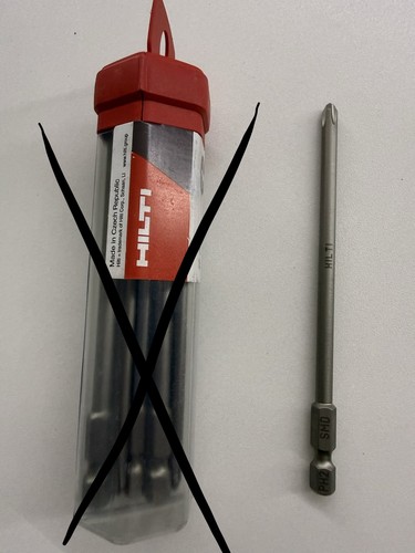 Embout hilti ph2 116mm - ,