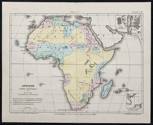 1874 carte l afrique - 1874, de