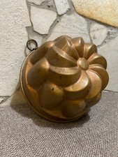 Bel ancien moule à gâteau en cuivre 15,5 cm- Antique French Copper Cake Mold