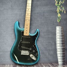 ST black/blue electric guitar