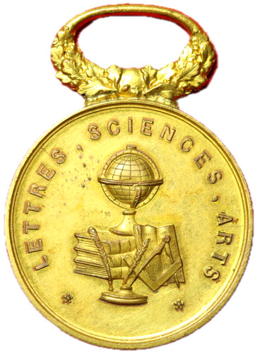 13871 médaille lettres - -,