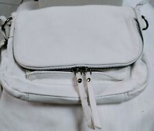 Sac bandoulière en cuir blanc multi-poches occasion
