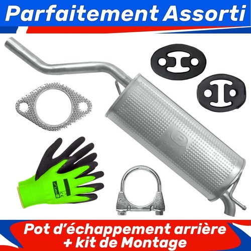 Pot échappement arrière - pot, d’échappement
