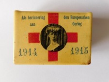 BELGIQUE 14-18 : SOUVENIR 1914-1915 PROTECTION POUR BOITE D'ALLUMETTES