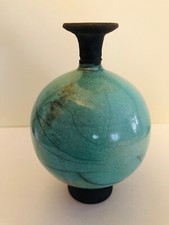 PETIT VASE UNIFLORE EN RAKU