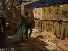 Sacs Jute de Café Café 70x100 Sac Toile Jute Cadeaux Noël Décor