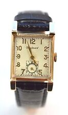 W465- BOULEVARD 14K YELLOW GOLD HAND WINDING AVIA  MEN'S WATCH 