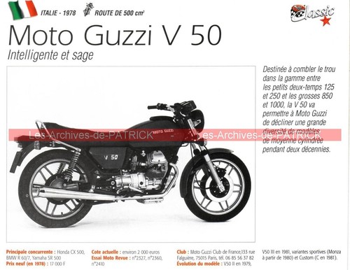 Moto guzzi v50 - v50, 500