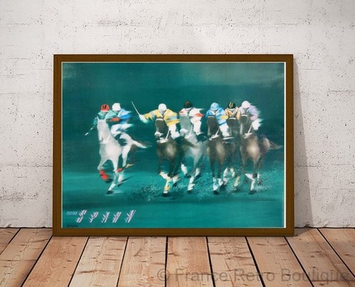 Poster affiche polo players - polo,