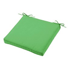Coussin de chaise carré HAWAI couleur vert 40 x 40 x 5 cm Déhoussable Extérieur 