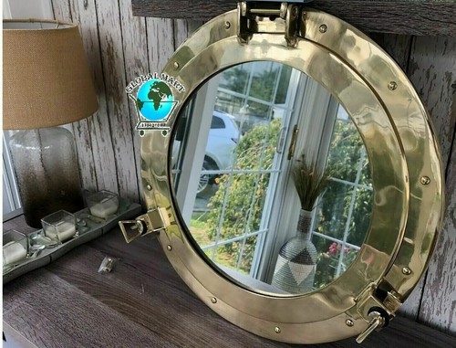 Miroir hublot laiton - miroir,