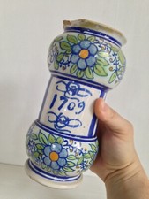 Beau Pot Albarello Faience