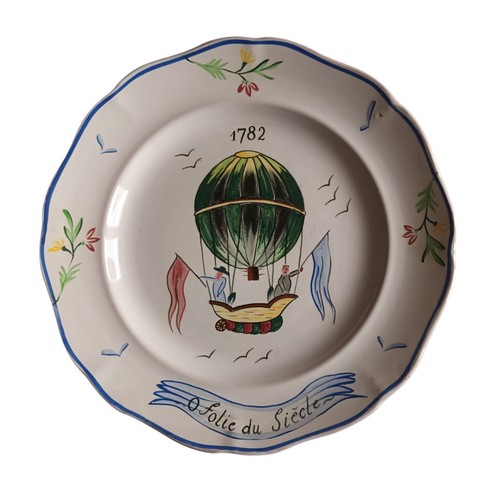 Assiette longwy folie - , o