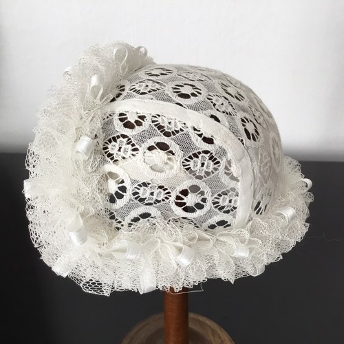 Bonnet ancien dentelle bébé - bonnet,